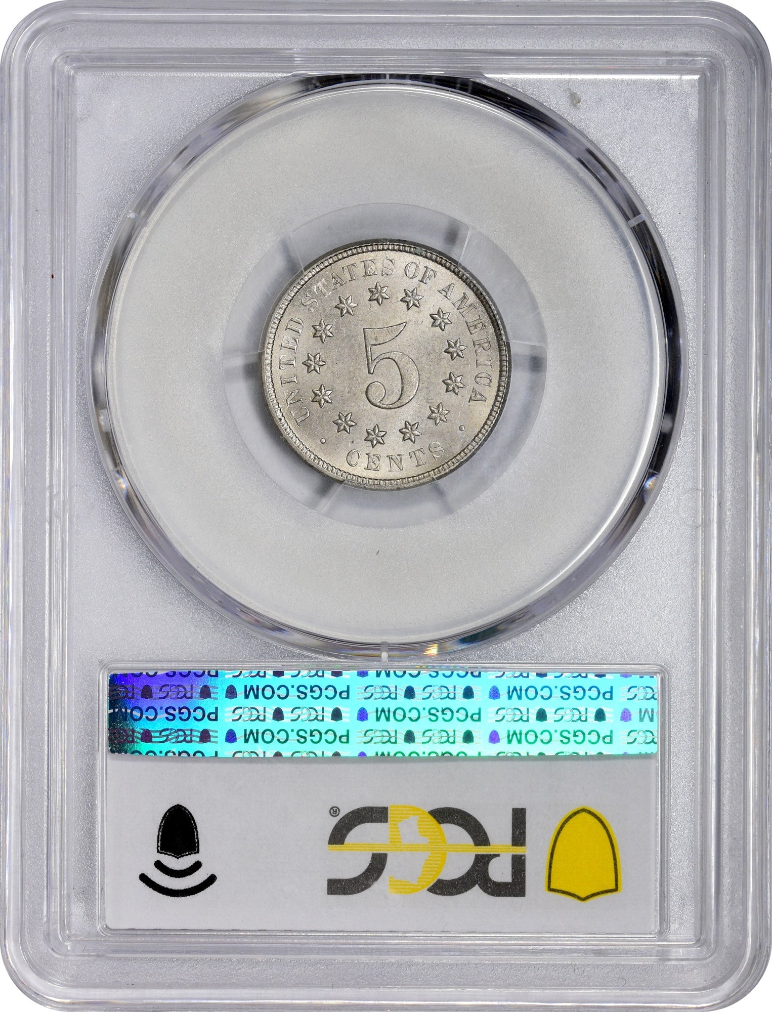 1872 5C Ms64 Pcgs Cac