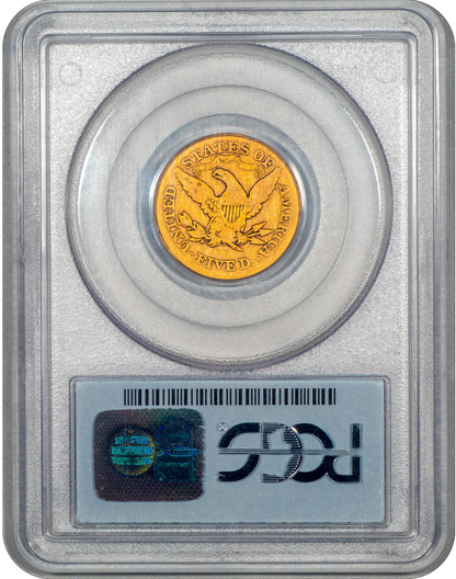 1872-CC Liberty Head Half Eagle $5 VG08 PCGS CAC Reverse Holder