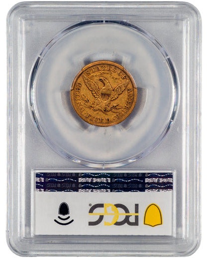 1872-S $5 VF30 PCGS CAC REVERSE HOLDER