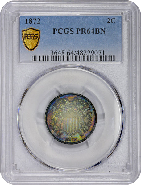 1872 2C PR64 BN PCGS