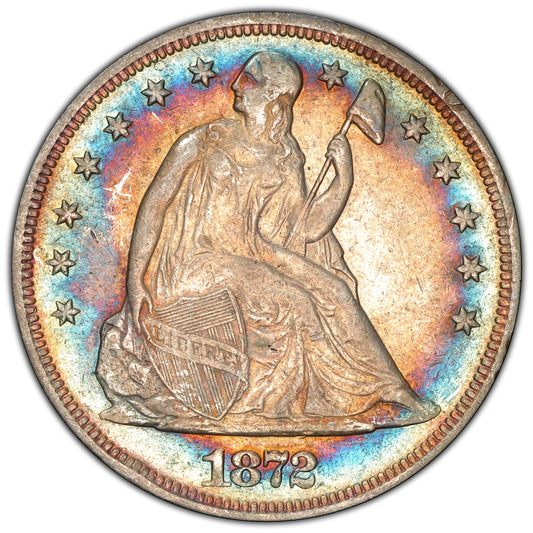 1872 $1 XF45 PCGS