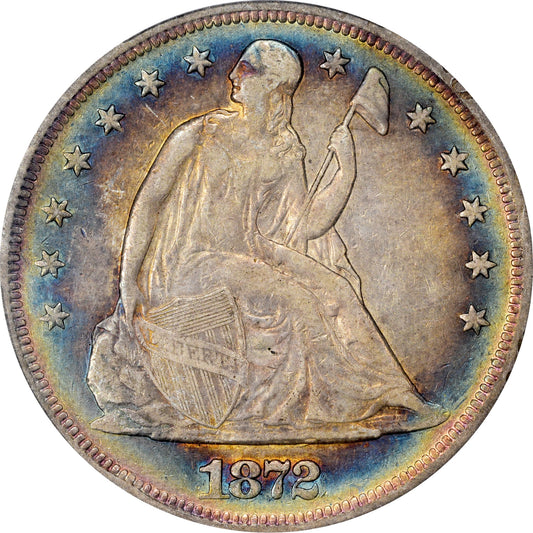 1872 $1 XF45 PCGS