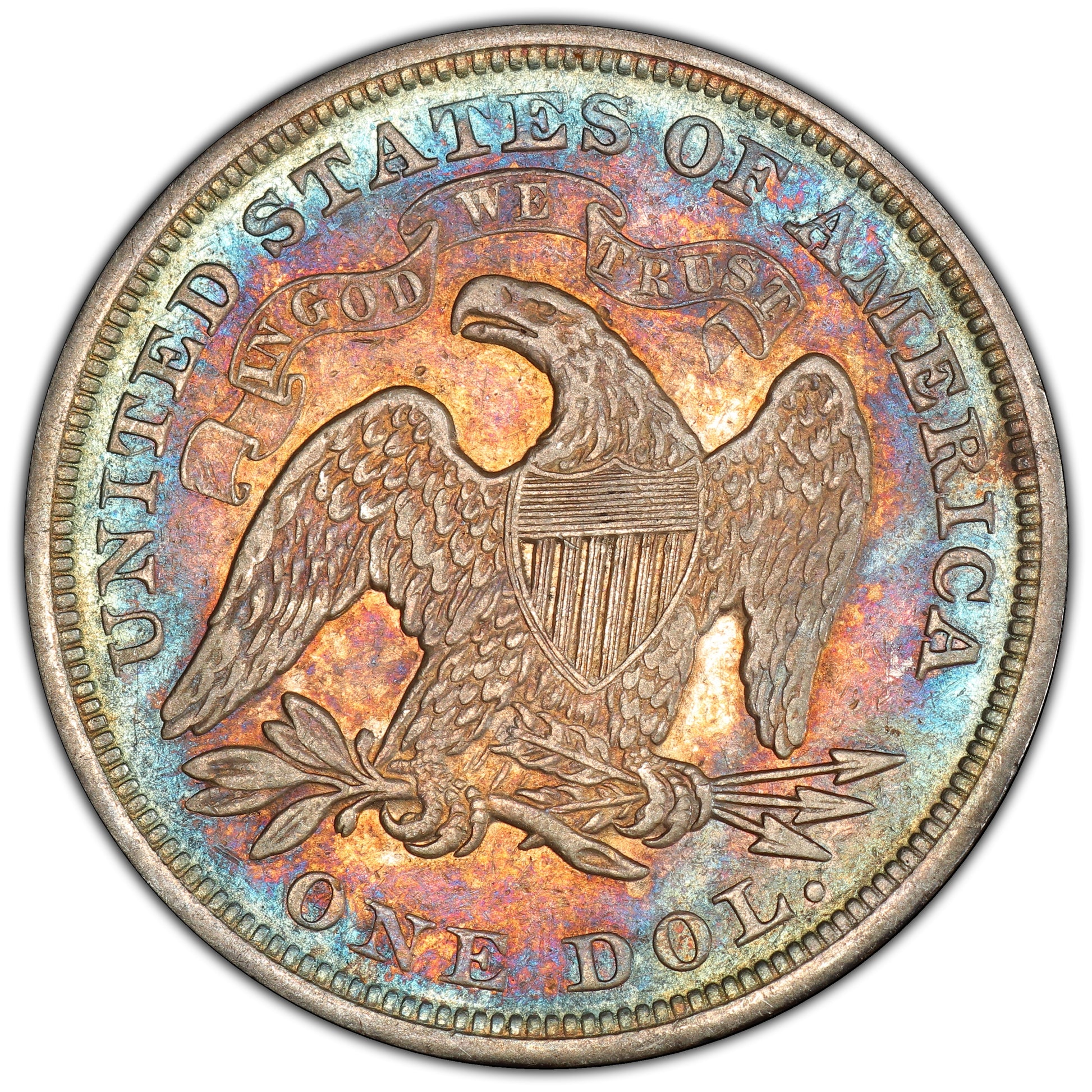 1872 $1 XF45 PCGS