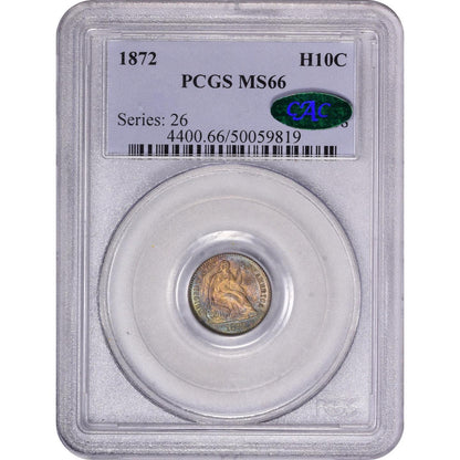 1872 H10C MS66 PCGS CAC - Paradime Coins | PCGS NGC CACG CAC Rare US Numismatic Coins For Sale
