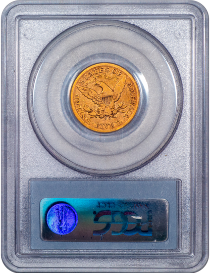 1873-CC Liberty Head Half Eagle $5 VG10 PCGS CAC Reverse Holder
