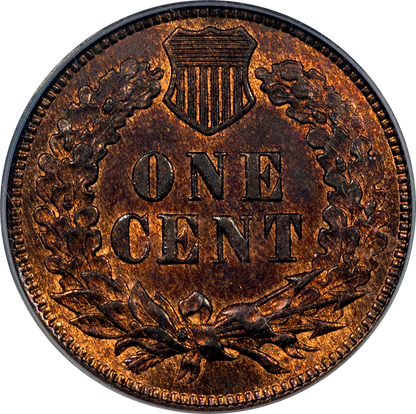 1873 1C DOUBLED LIBERTY MS64 RB PCGS CAC EEPS