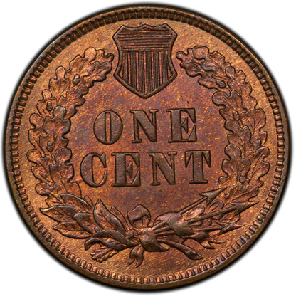 1873 1C DOUBLED LIBERTY MS65 RB PCGS CAC 1C