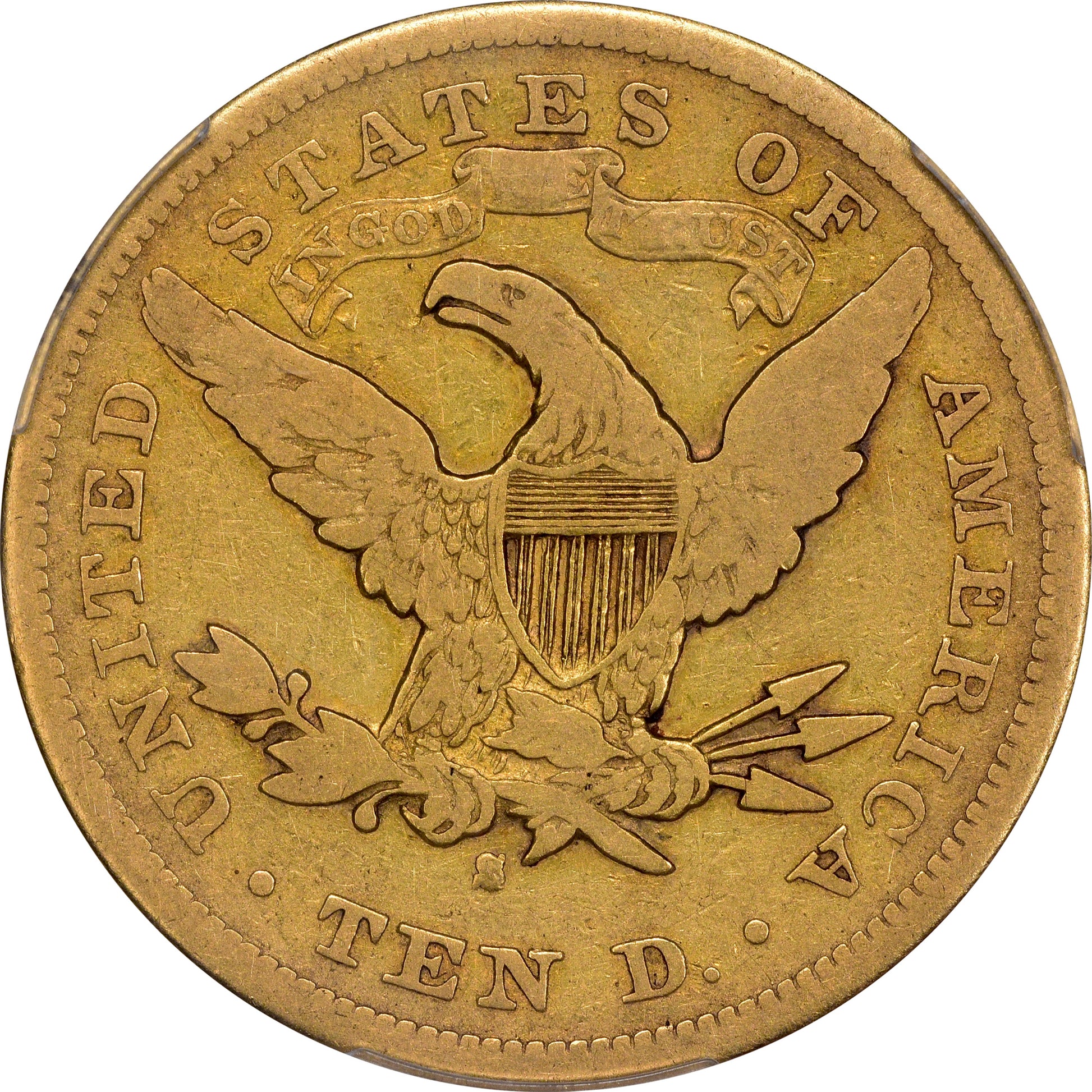 1874-S $10 F12 PCGS