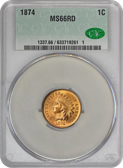1874 1C Ms66 Rd Cacg