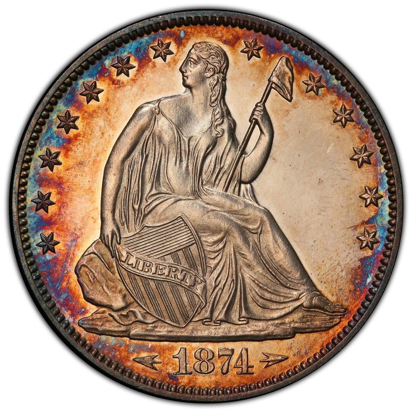 1874 50C ARROWS PR62 CAM PCGS CAC - Paradime Coins | PCGS NGC CACG CAC Rare US Numismatic Coins For Sale