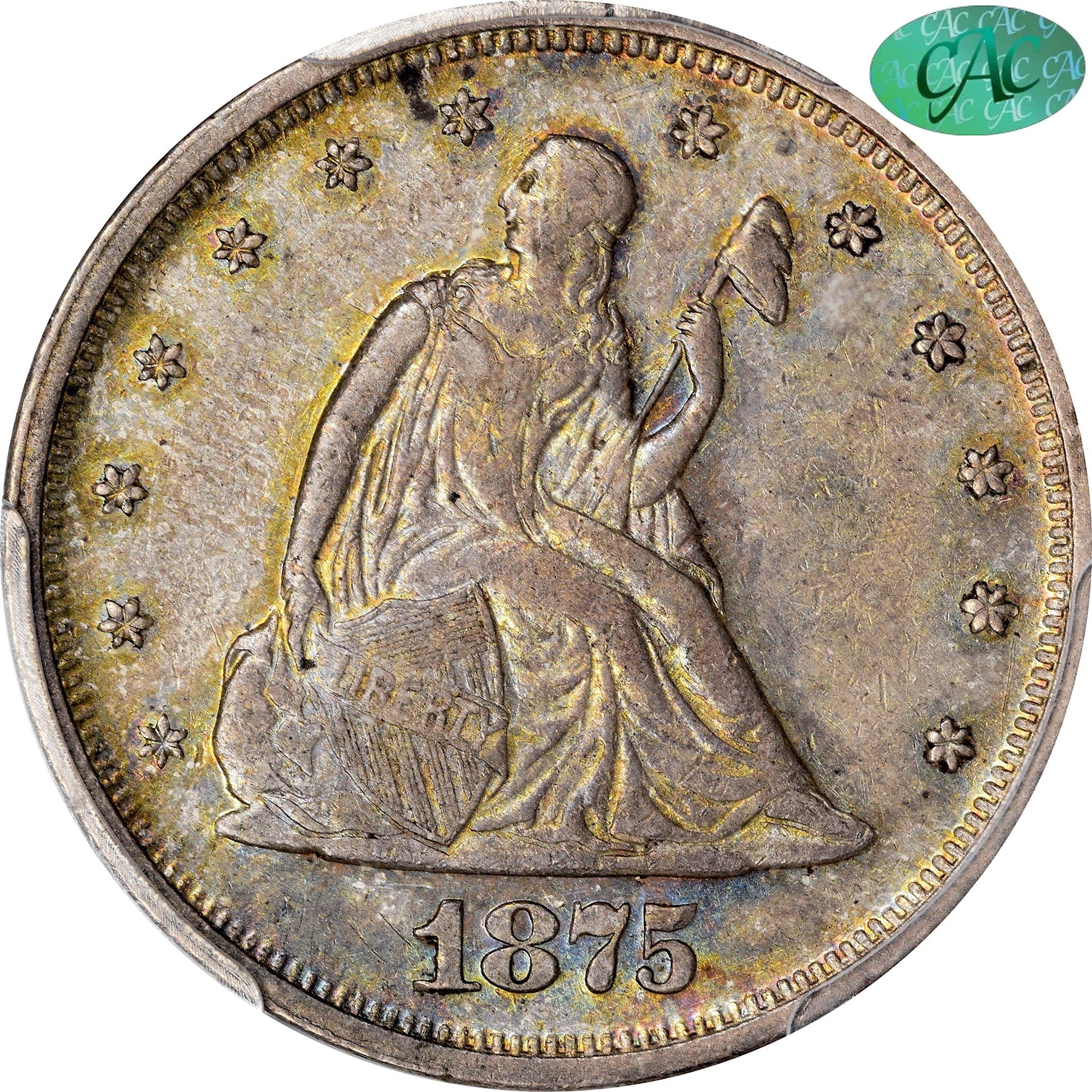 1875 20C Au53 Pcgs Cac