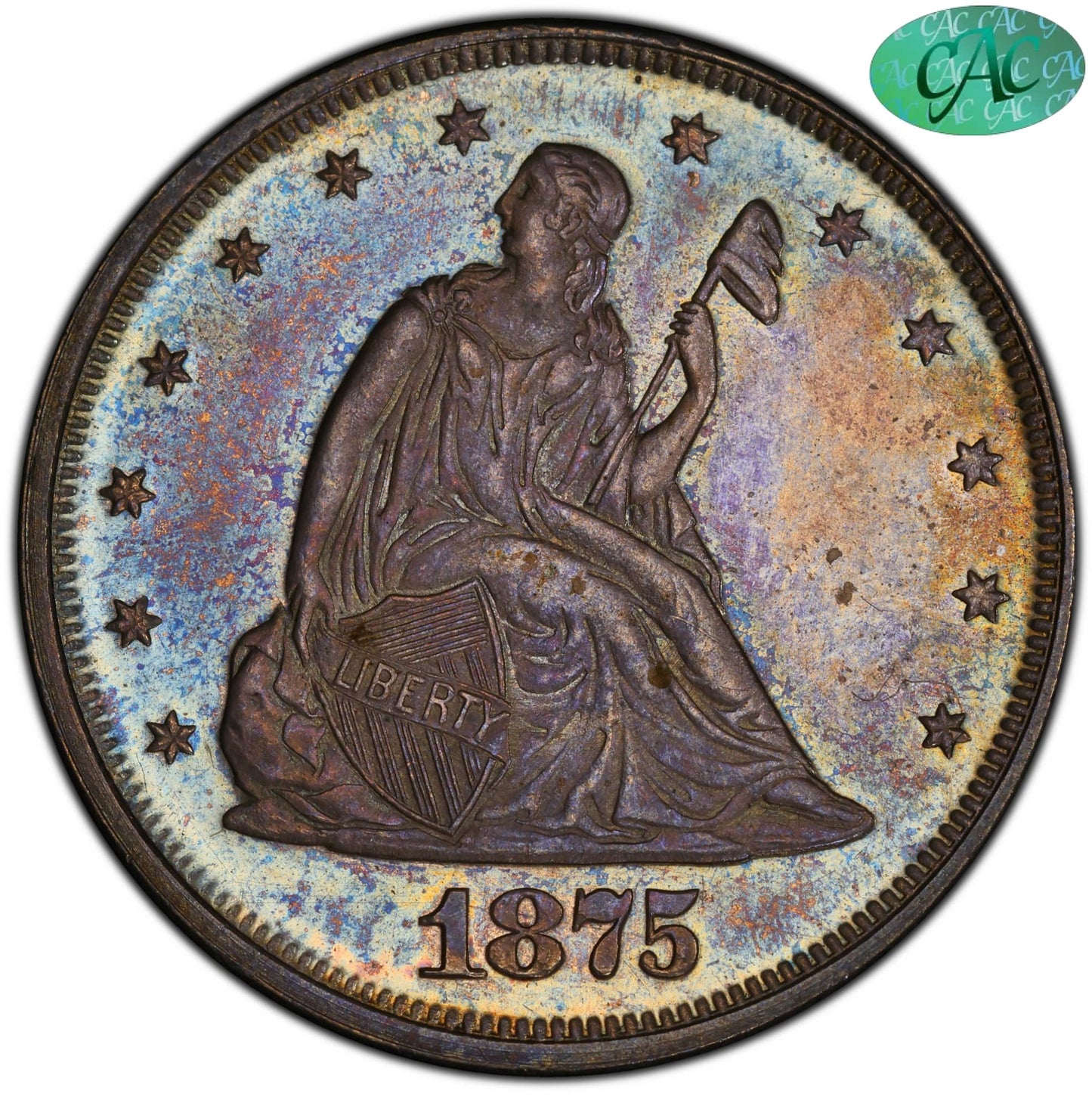 1875 20C PR65 PCGS CAC