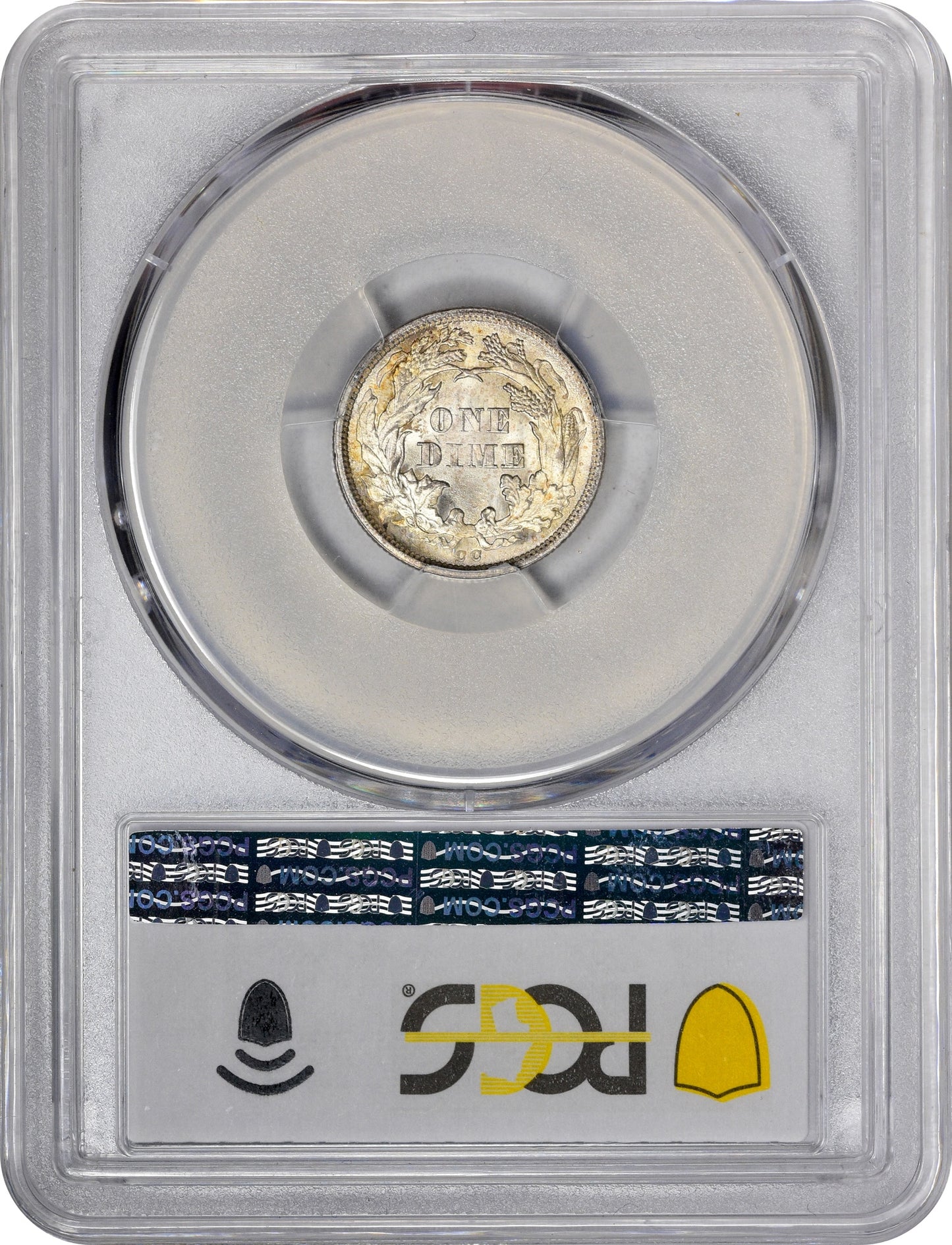 1875-CC 10C MM BELOW BOW MS66 PCGS CAC