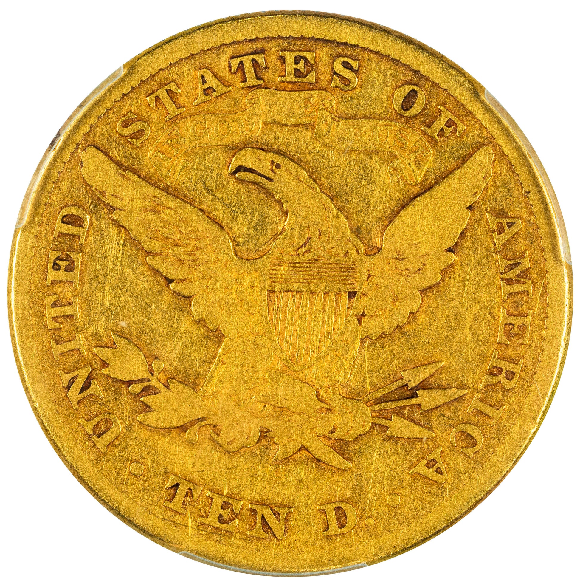 1875-CC $10 G04 PCGS REVERSE