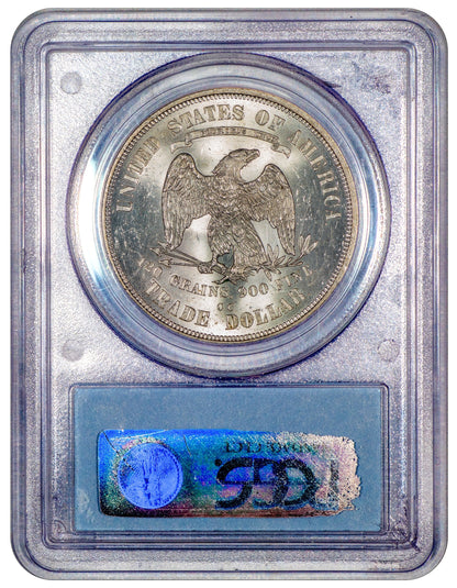 1875-CC T$1 CARSON CITY MINT TRADE DOLLAR MS63 PCGS CAC