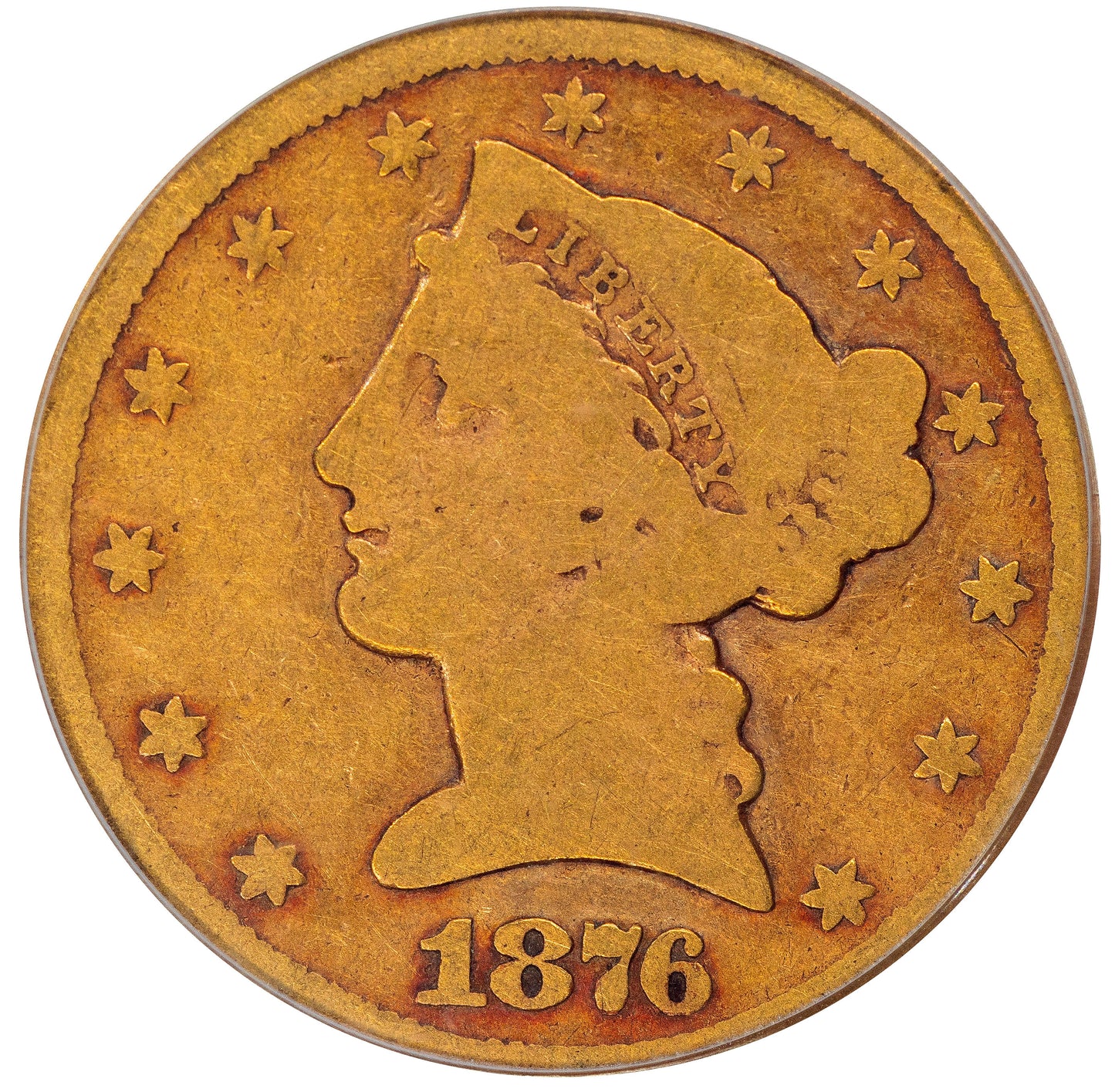 1876-CC $5 G04 OGH PCGS CAC