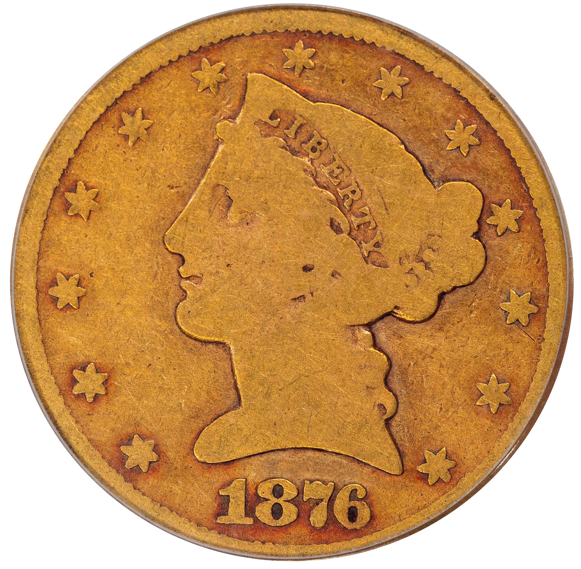 1876-CC $5 G04 OGH PCGS CAC