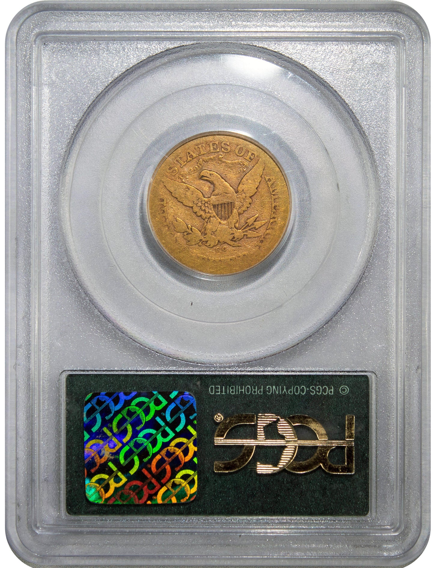 1876-CC $5 G04 OGH PCGS CAC REVERSE HOLDER