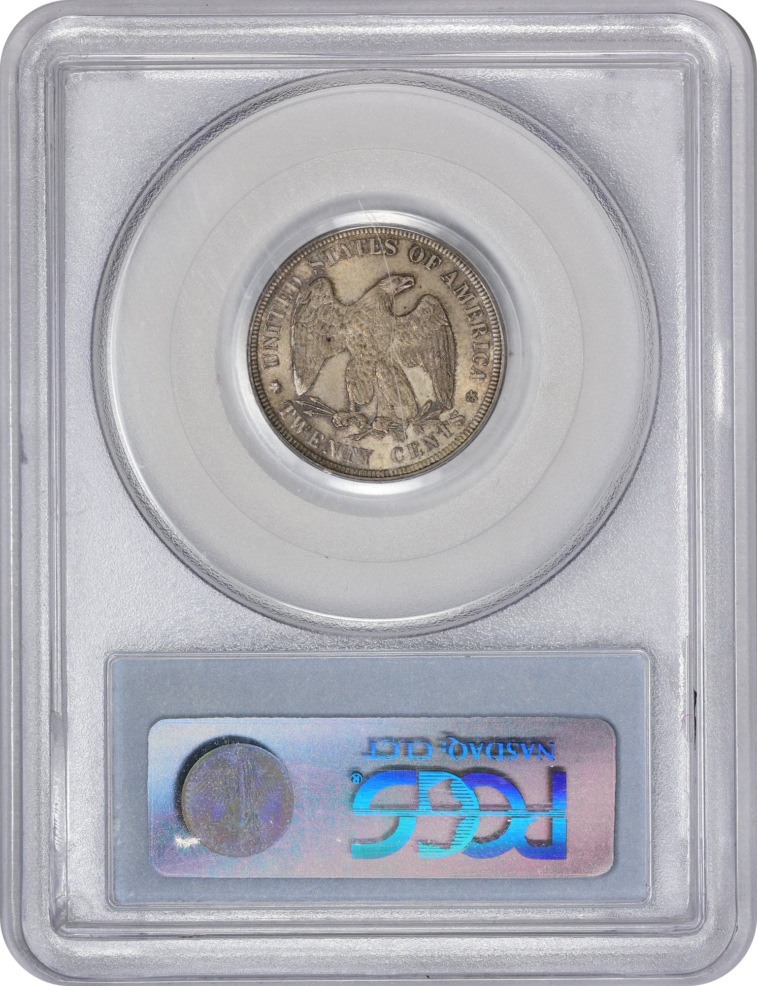 1876 20C MS64 PCGS CAC REV HOLDER