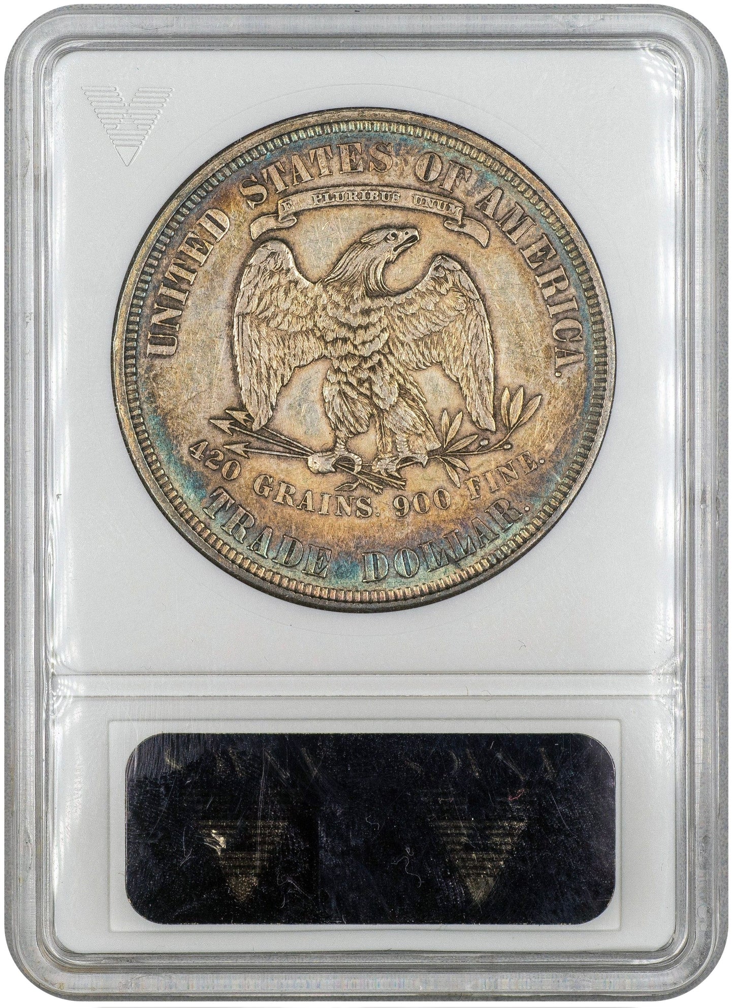 1876 T$1 AU55 OH ANACS REVERSE HOLDER