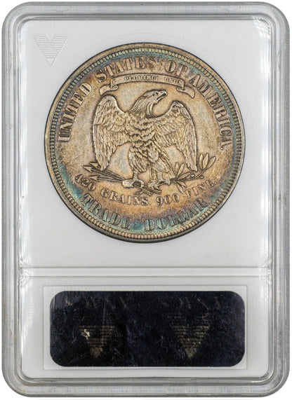 1876 T$1 AU55 OH ANACS REVERSE HOLDER