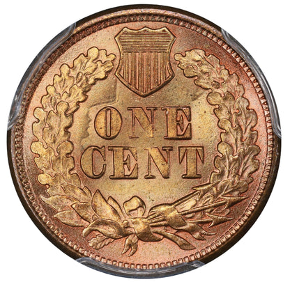 1877 1C MS65+ RD PCGS CAC EEPS 1C