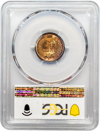 1877 1C MS65+ RD PCGS CAC EEPS 1C