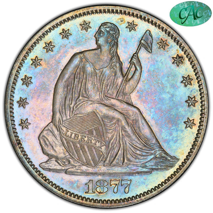 1877 50C Pr63 Pcgs Cac