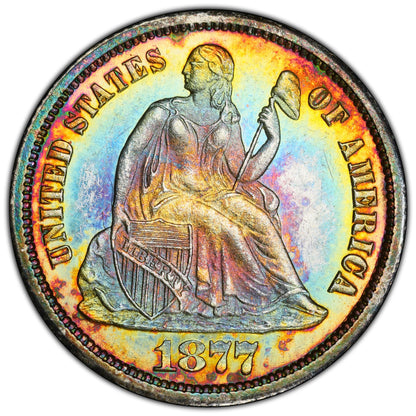 1877-Cc 10C Ms64 + Pcgs Cac