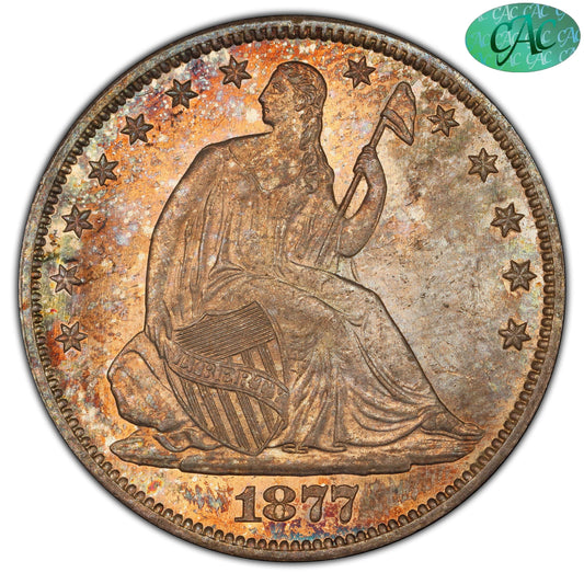 1877-CC 50C MS65 PCGS CAC EX BATTLE BORN