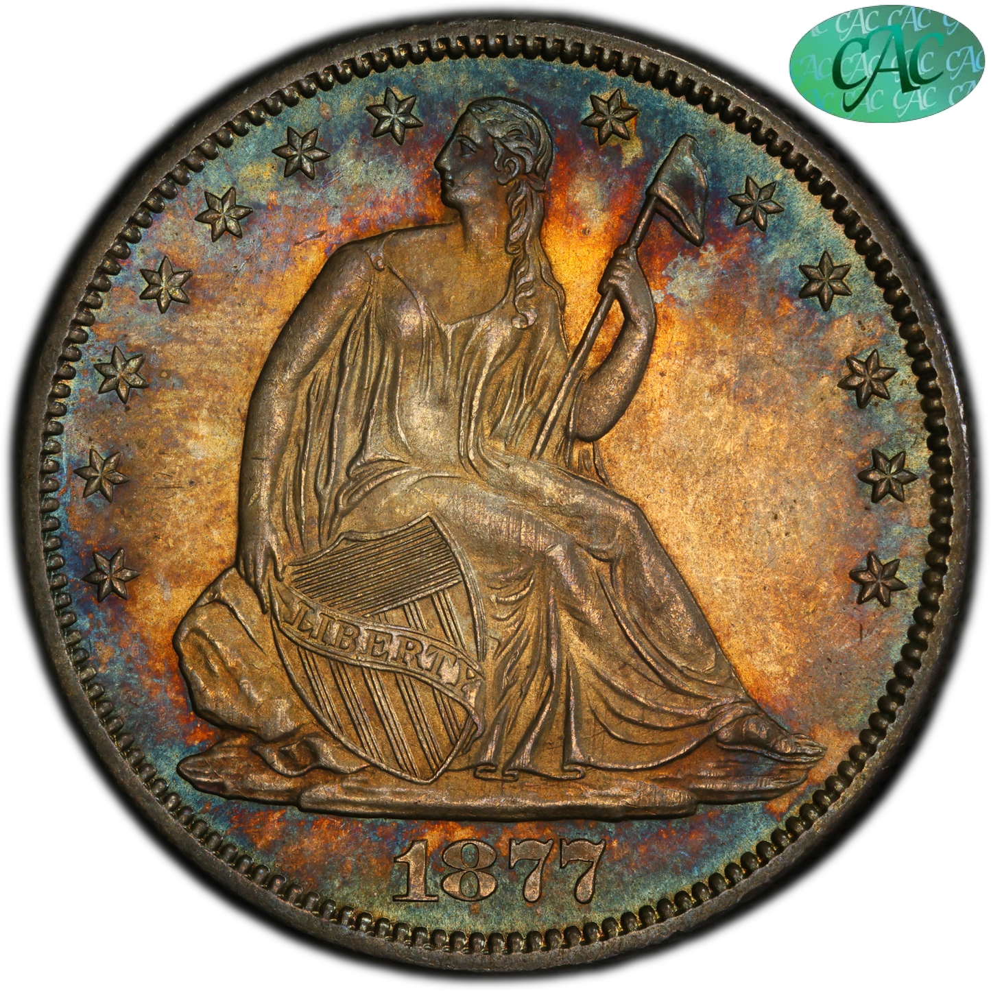 1877-S 50C MS66+ PCGS CAC