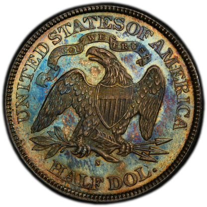 1877-S 50C MS66+ PCGS CAC REVERSE