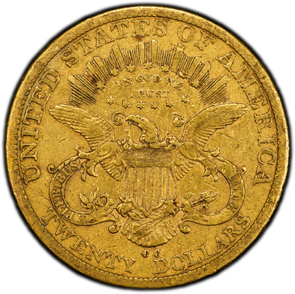 1878-CC Liberty Head Double Eagle $20 F15 PCGS CAC Reverse
