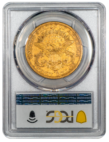 1878-CC Liberty Head Double Eagle $20 F15 PCGS CAC Reverse Holder