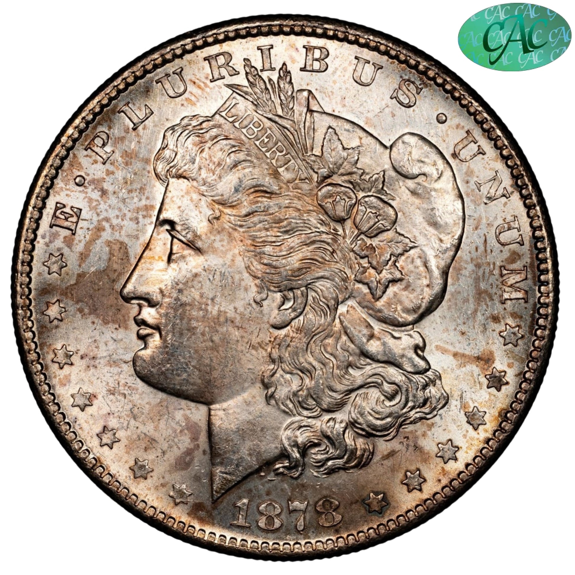 1878-S $1 Ms62 Cacg