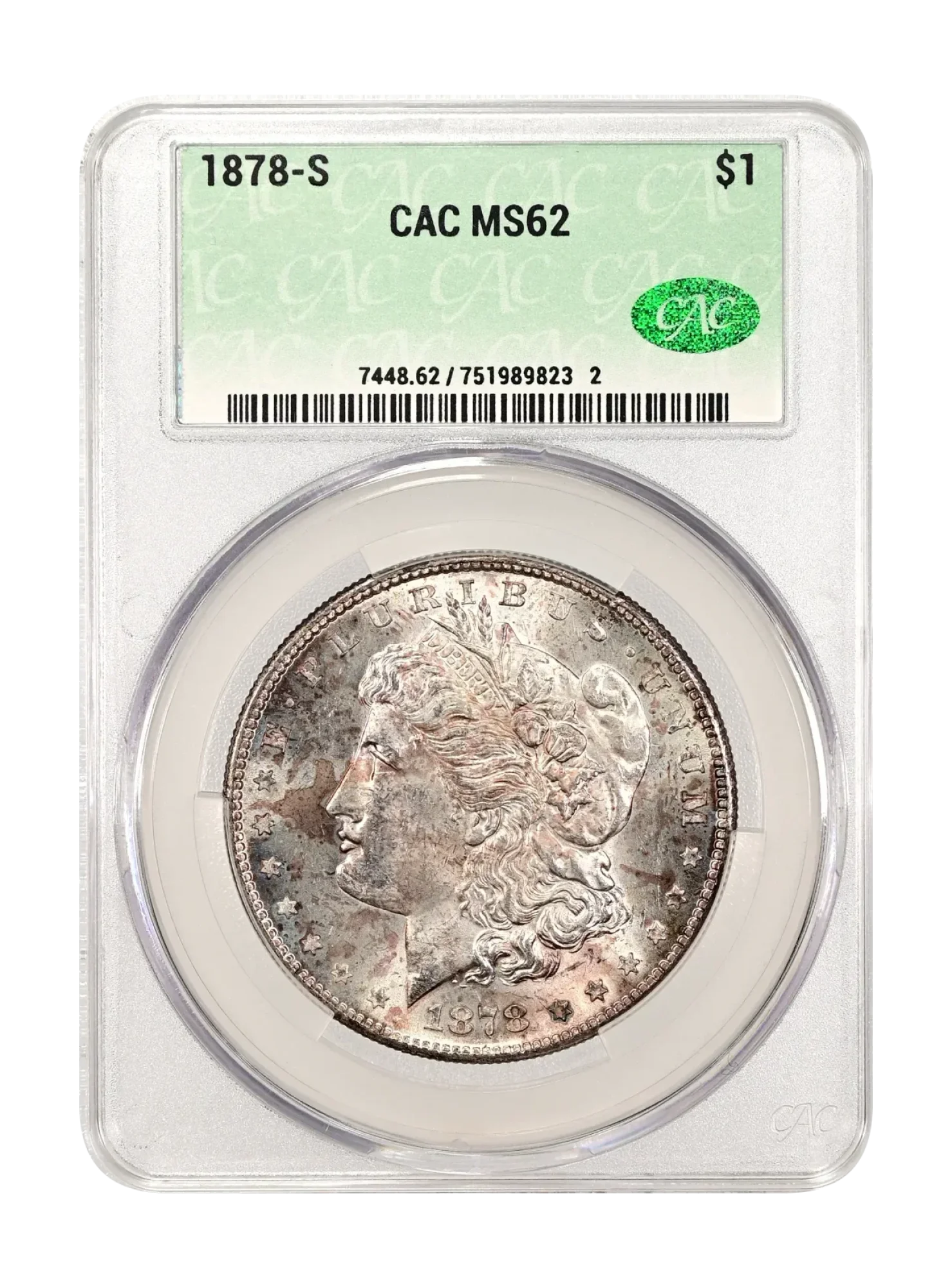 1878-S $1 Ms62 Cacg
