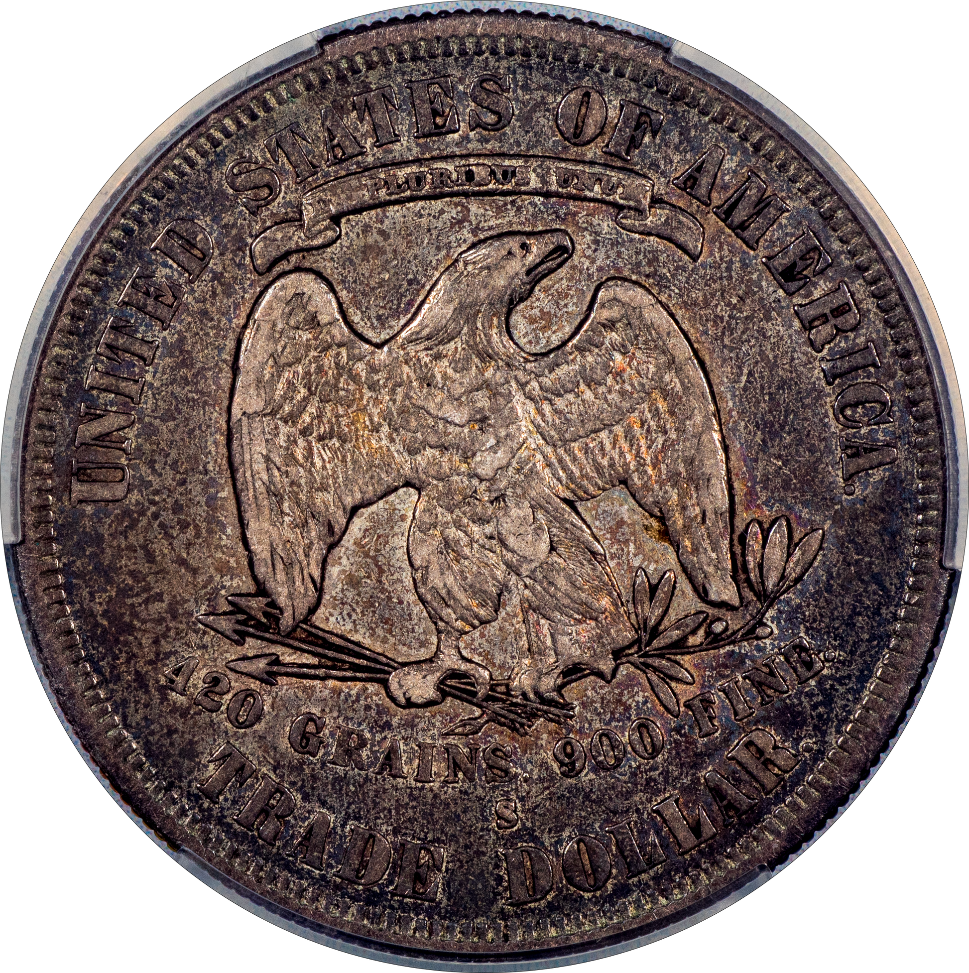 1878-S Tarde Dollar T$1 VF35 CACG Reverse
