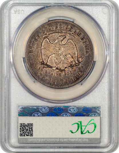 1878-S Tarde Dollar T$1 VF35 CACG reverse holder