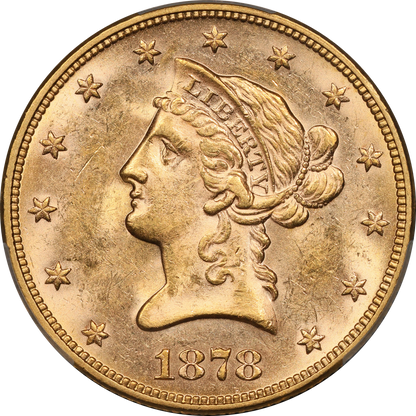 1878 Liberty Head Eagle $10 MS63 PCGS CAC