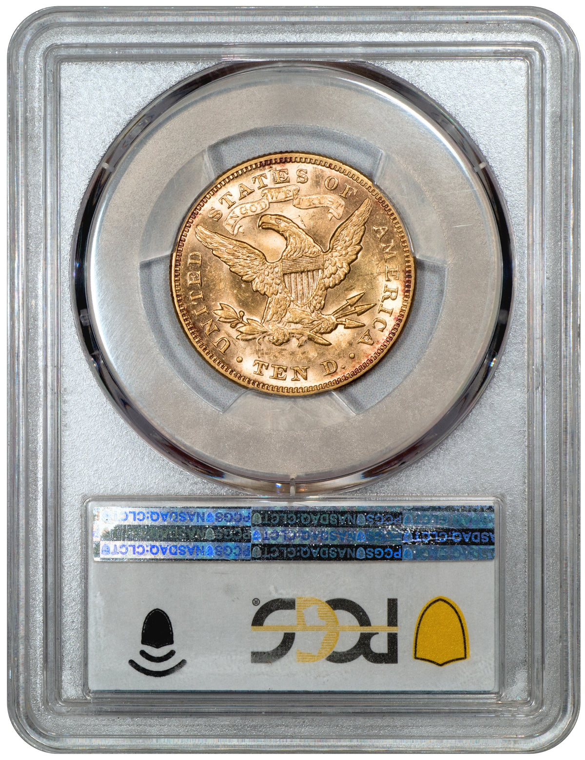 1878 Liberty Head Eagle $10 MS63 PCGS CAC Reverse Holder