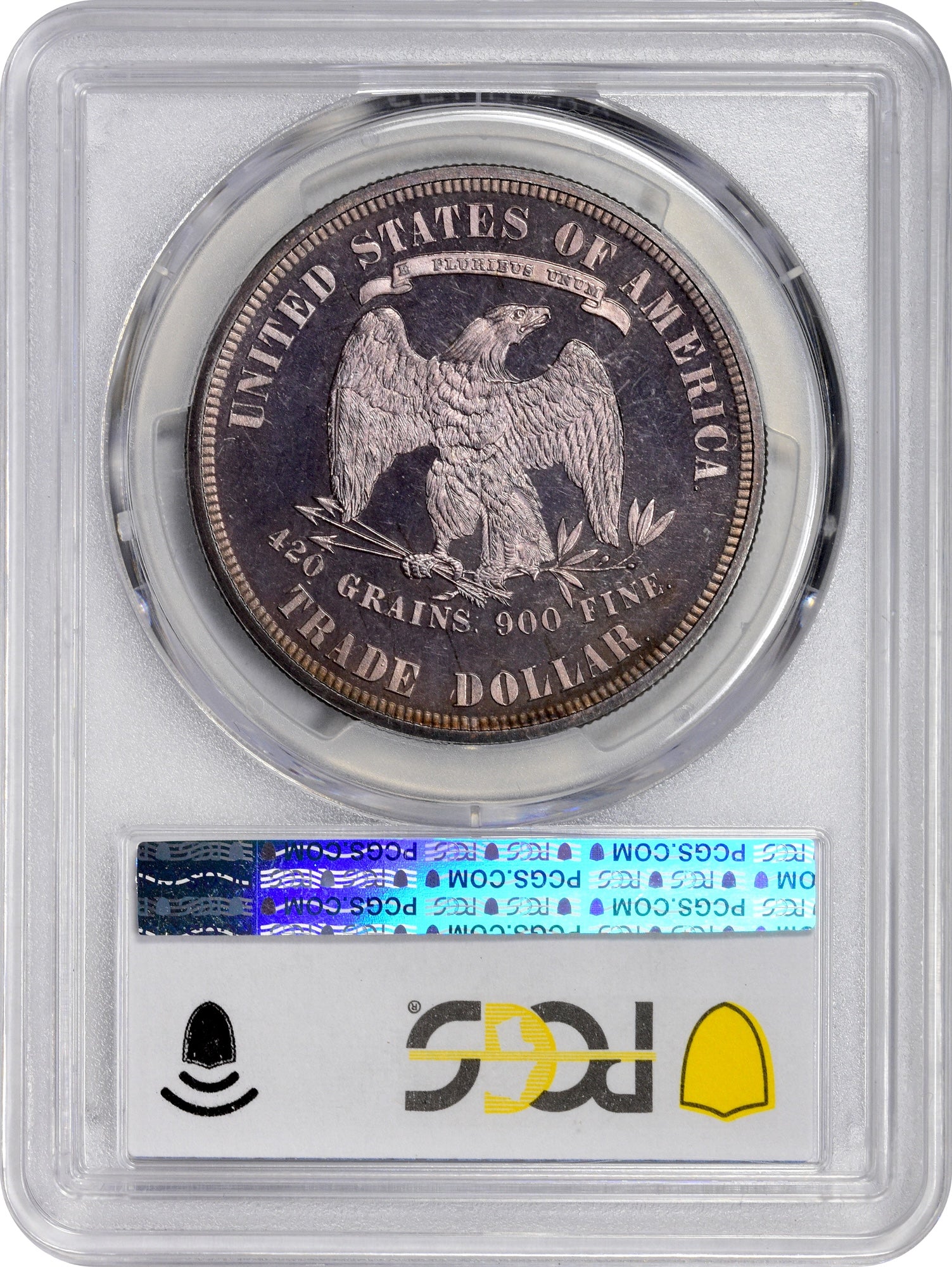 1878 T$1 PR65 CAM PCGS Reverse Holder