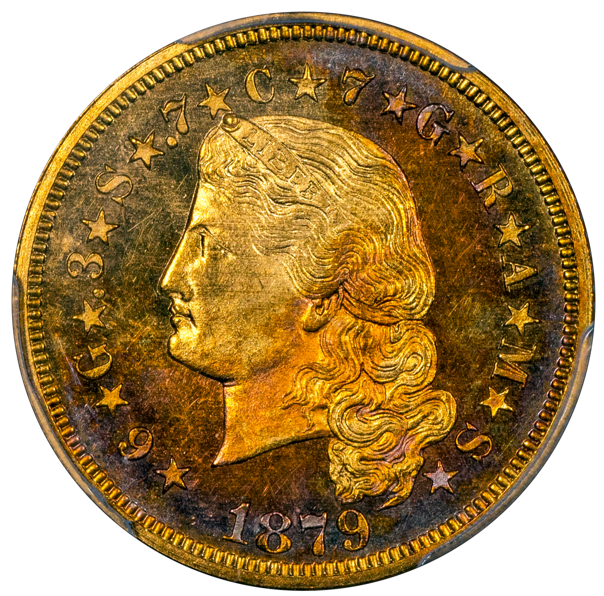 1879 $4 FLOWING HAIR STELLA PR64+ CAM PCGS CAC - $4