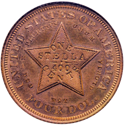 1879 $4 GILT J-1639 PR63 NGC CAC Others
