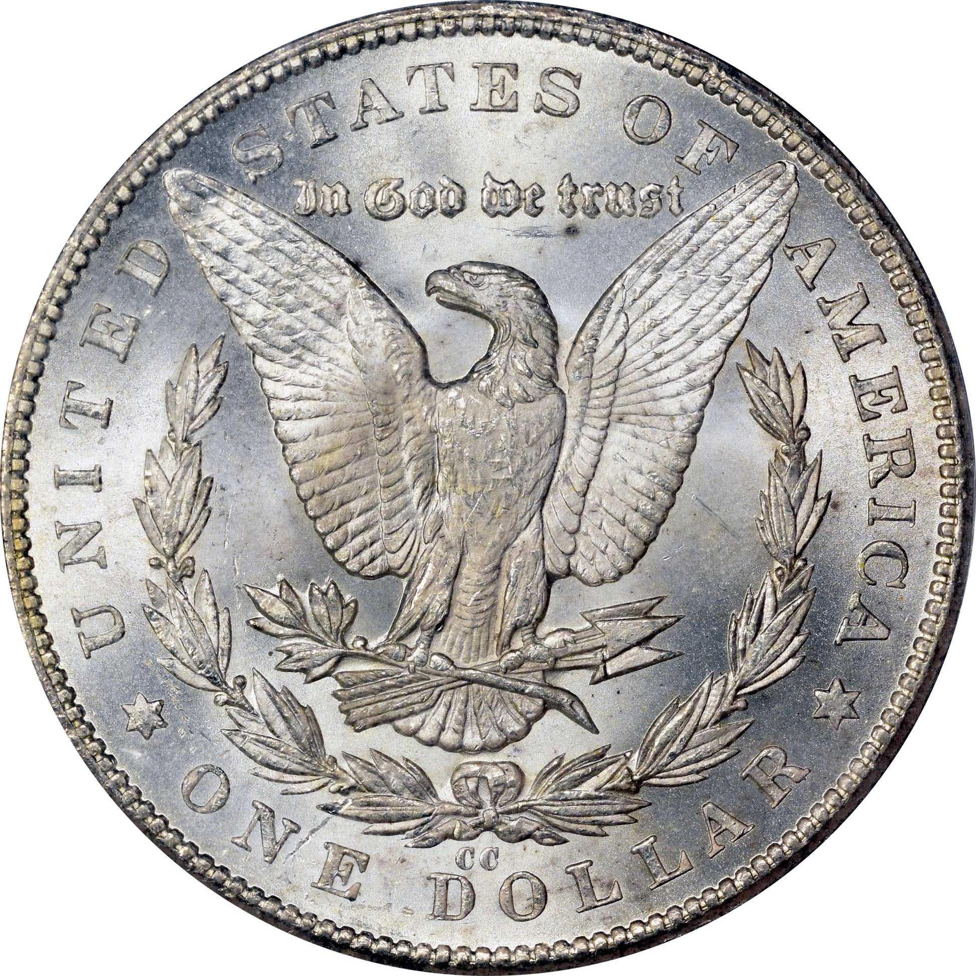 1879-CC $1 MS62 OGH PCGS CAC REVERSE
