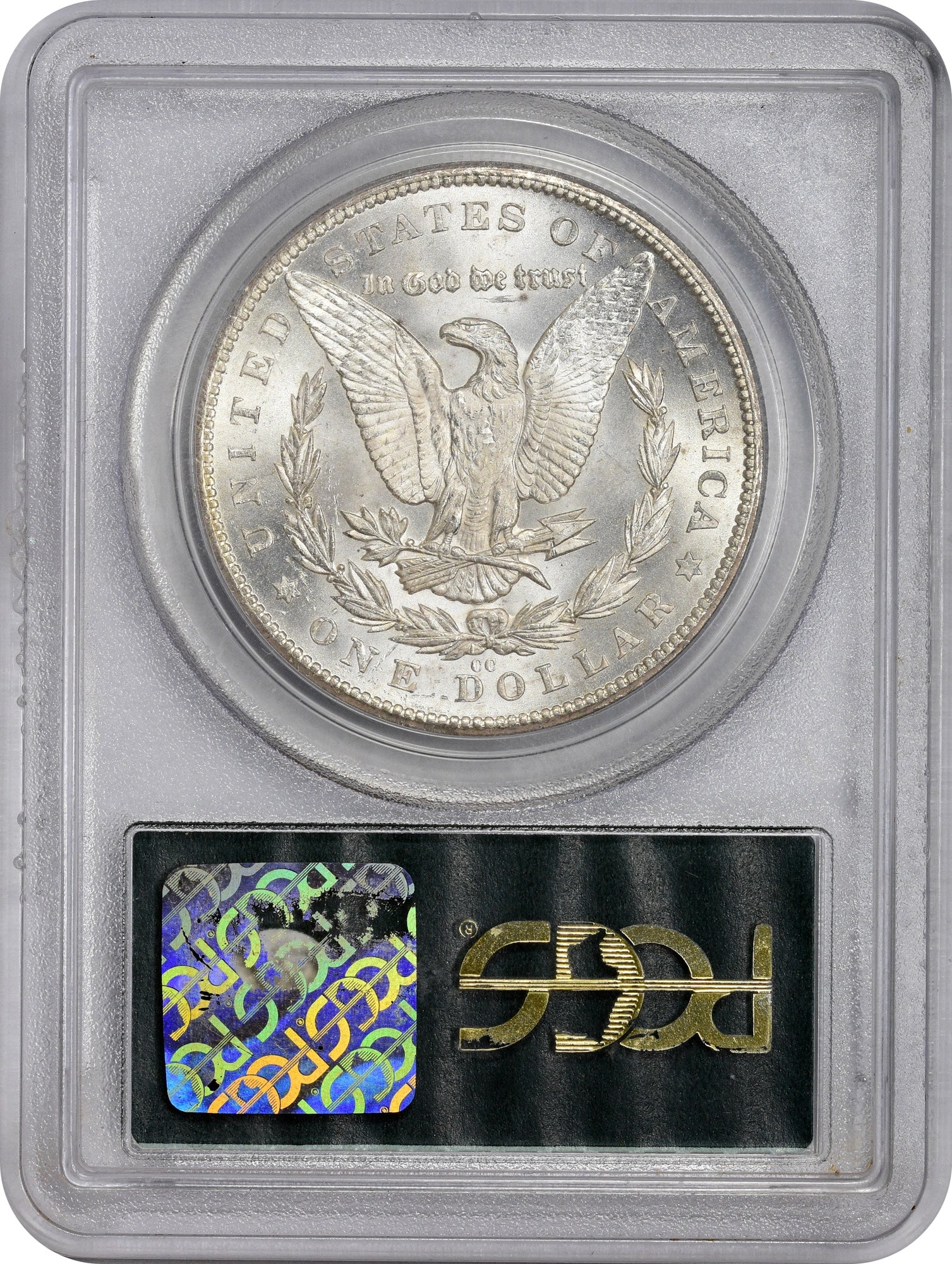 1879-CC $1 MS62 OGH PCGS CAC REVERSE HOLDER