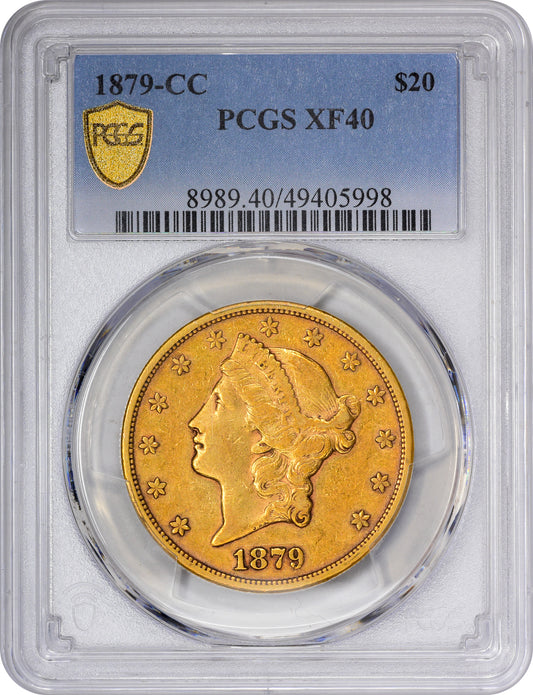 1879-CC $20 XF40 PCGS HOLDER