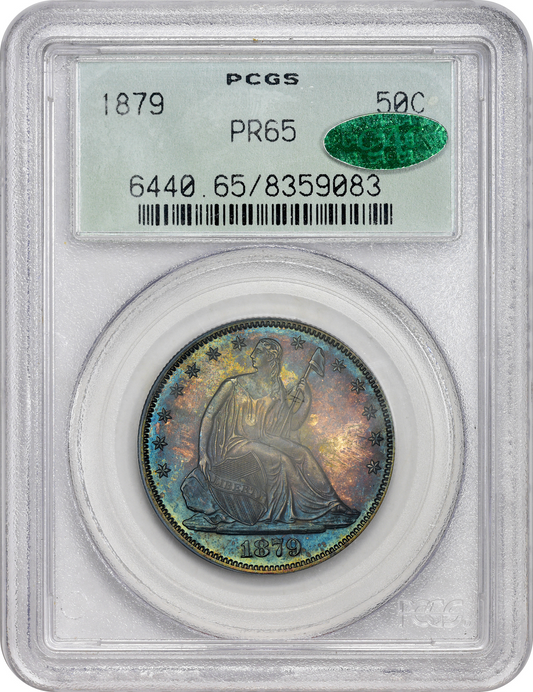 1879 50C PR65 OGH PCGS CAC HOLDER WITH CAC STICKER