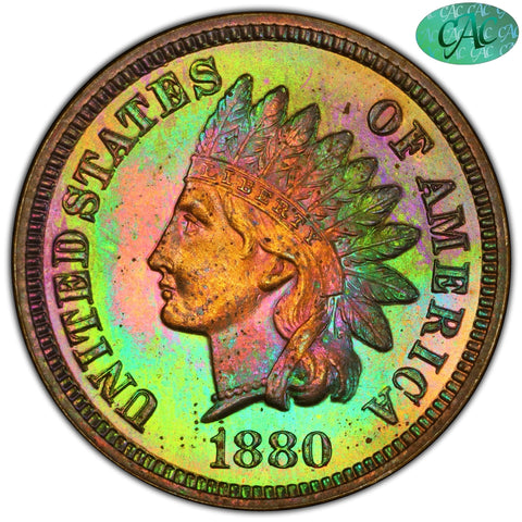 1880 1C PR64 RB PCGS CAC EEPS - Paradime Coins | PCGS NGC CACG CAC Rare US Numismatic Coins For Sale