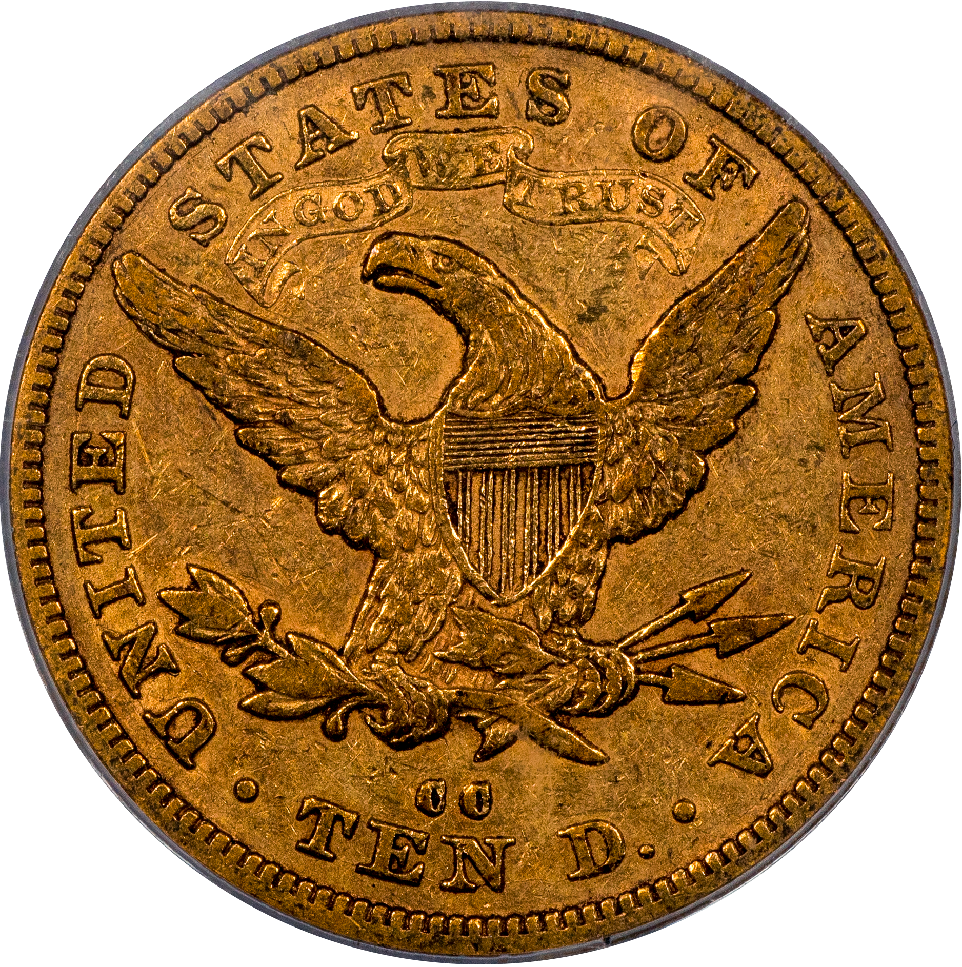 1880-CC $10 CARSON CITY LIBERTY HEAD EAGLE XF45 PCGS CAC