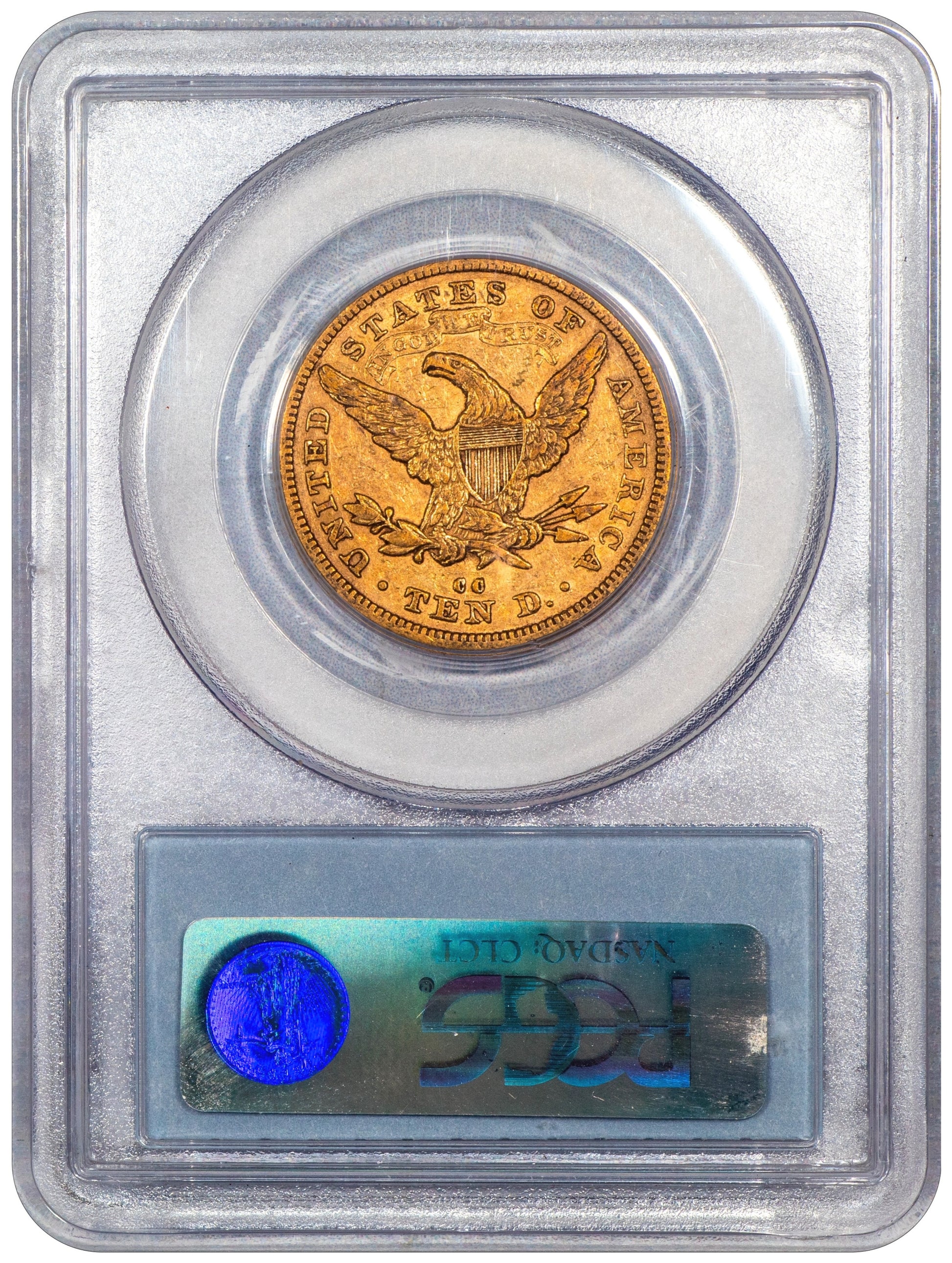 1880-CC $10 CARSON CITY LIBERTY HEAD EAGLE XF45 PCGS CAC